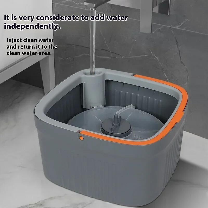 Mopa con Cubo de Separación de Aguas – Limpieza Higiénica sin Esfuerzo
