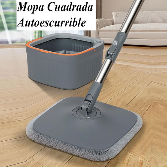 Mopa con Cubo de Separación de Aguas – Limpieza Higiénica sin Esfuerzo