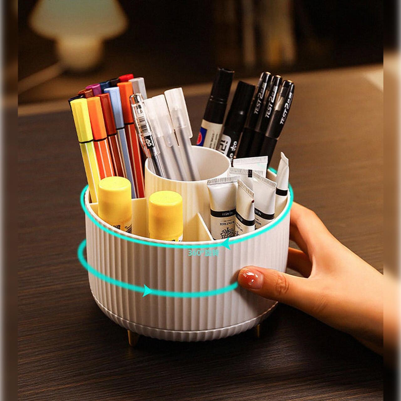 Organizador de maquillaje giratorio con 5 ranuras JOYBOS - innovagizmo.com