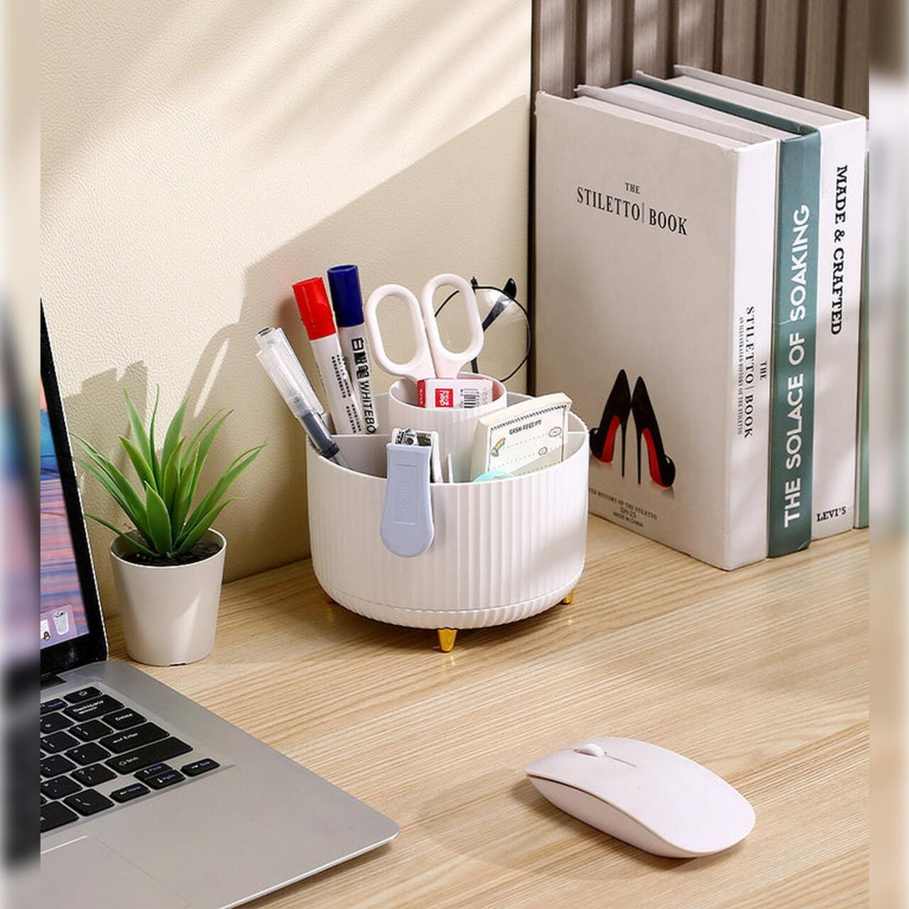 Organizador de maquillaje giratorio con 5 ranuras JOYBOS - innovagizmo.com