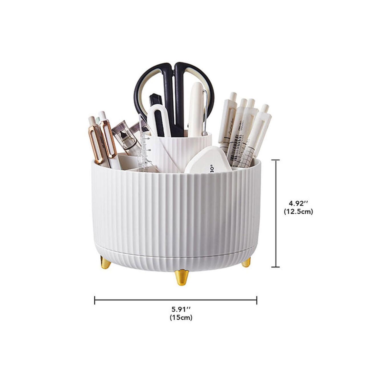 Organizador de maquillaje giratorio con 5 ranuras JOYBOS - innovagizmo.com