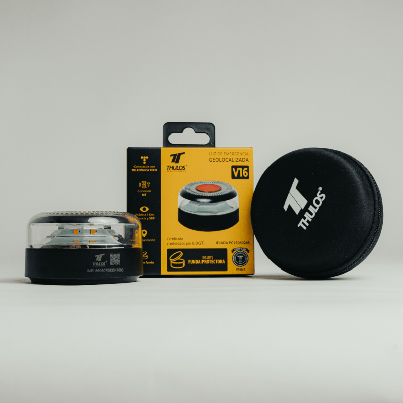 Pack 2 Balizas V16 Conectadas con Geolocalización | IoT + Certificación DGT | Con Funda Protectora - innovagizmo.com