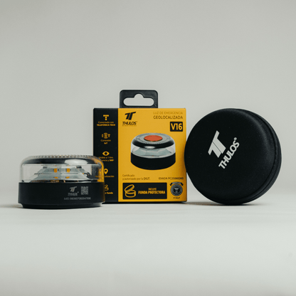 Pack 2 Balizas V16 Conectadas con Geolocalización | IoT + Certificación DGT | Con Funda Protectora - innovagizmo.com