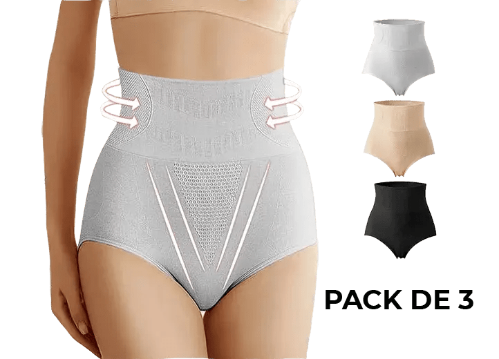 Pack de 3 Bragas Faja Moldeadora push up - innovagizmo.com