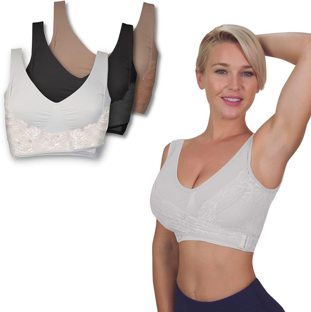 Pack de 3 sujetadores push up beige, negro y blanco - innovagizmo.com