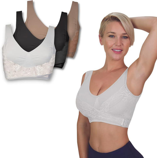 Pack de 3 sujetadores push up beige, negro y blanco - innovagizmo.com