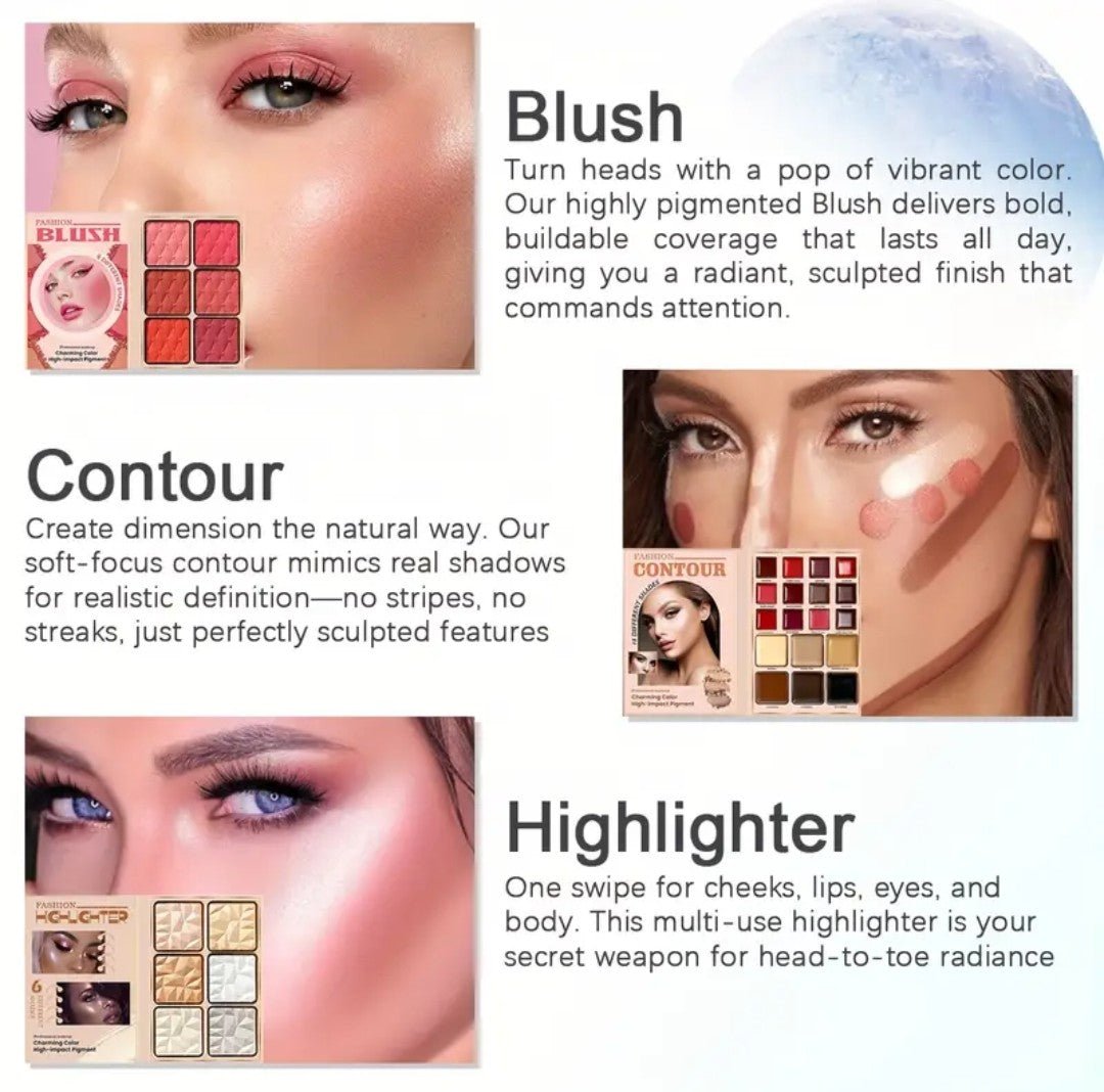 Paleta COCO URBAN Todo en Uno | Rostro, Ojos y Labios | Uso Diario y Regalo - innovagizmo.com