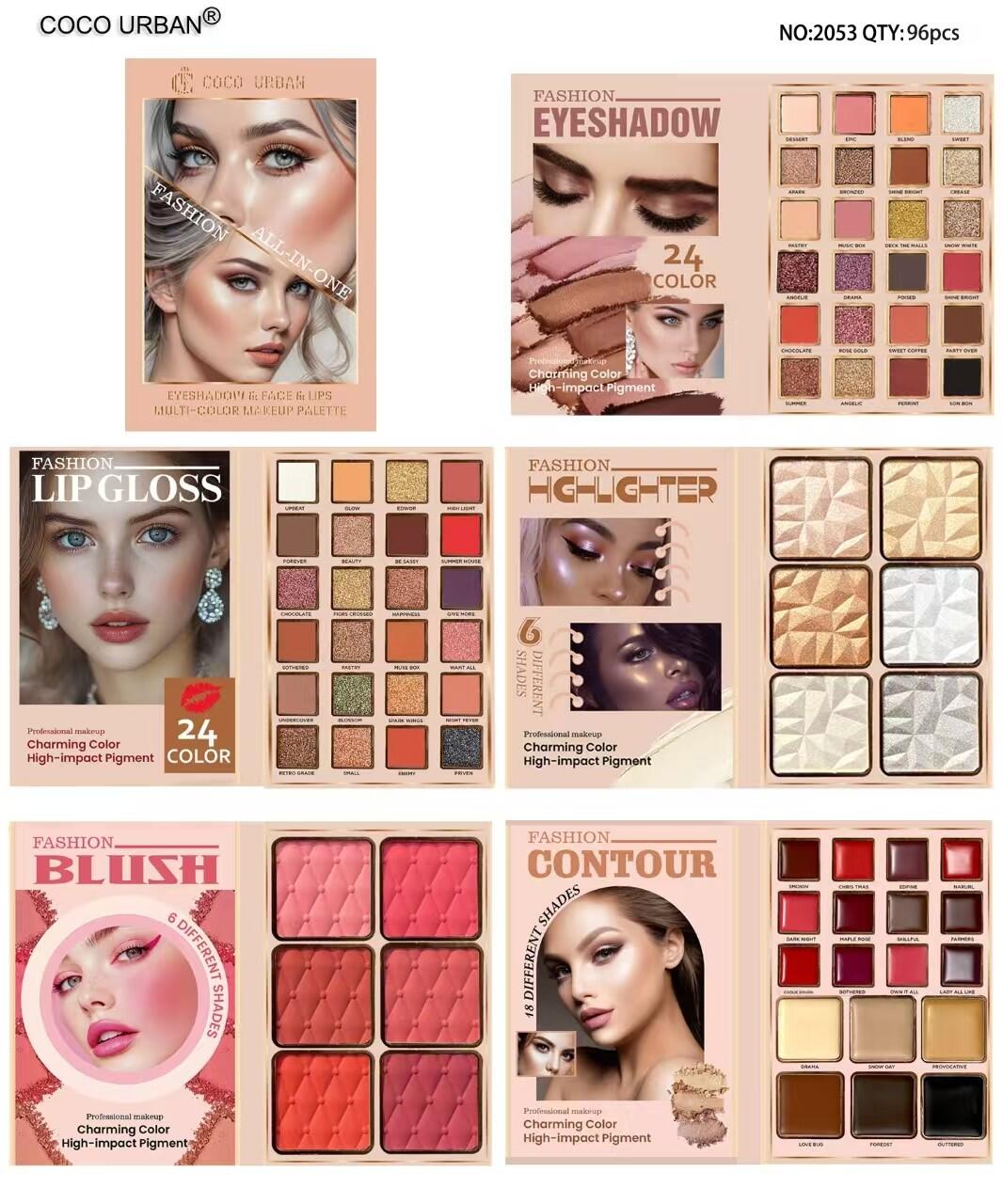 Paleta COCO URBAN Todo en Uno | Rostro, Ojos y Labios | Uso Diario y Regalo - innovagizmo.com