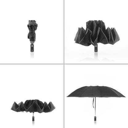 Paraguas de Cierre Inverso Plegable con LED Folbrella InnovaGoods - innovagizmo.com