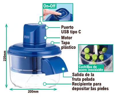Peladora Automática de Frutas – Rápida, Precisa y Sin Esfuerzo