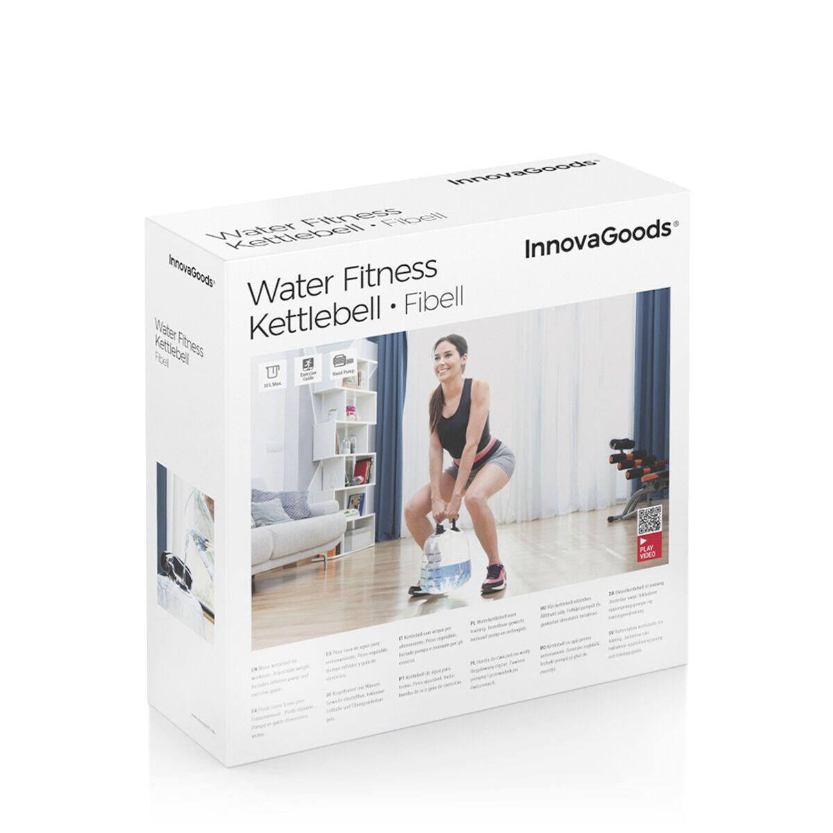 Pesa Rusa de Agua para Entrenamiento Fitness con Guía de Ejercicios Fibell InnovaGoods - innovagizmo.com