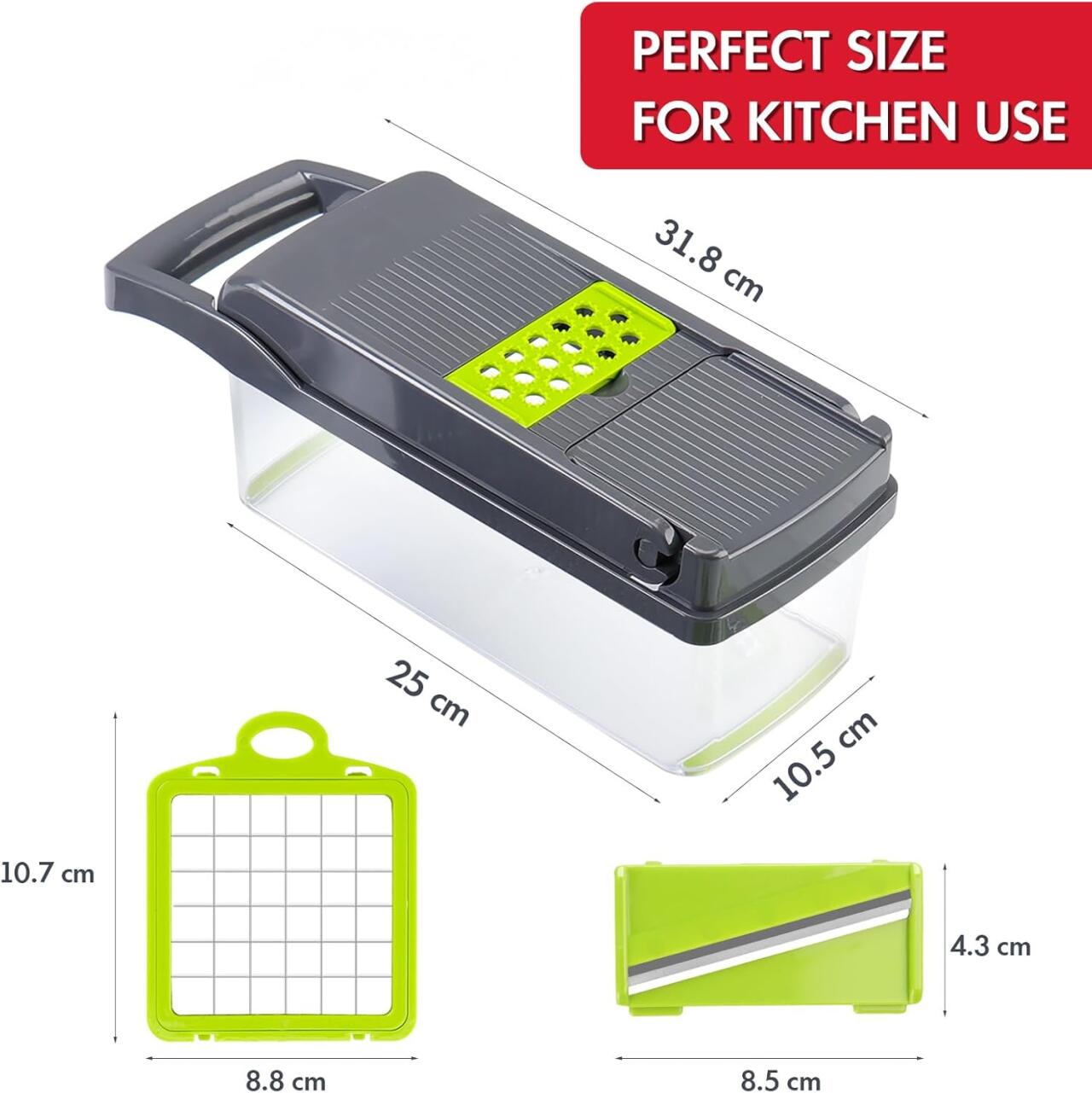 Picador de verduras, cortador profesional de mandolina 14 en 1 - innovagizmo.com