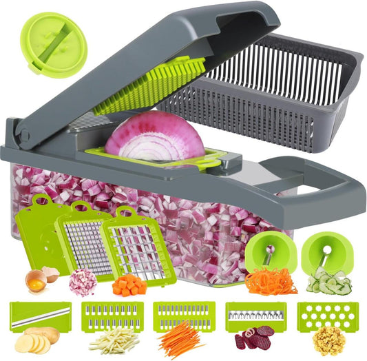 Picador de verduras, cortador profesional de mandolina 14 en 1 - innovagizmo.com