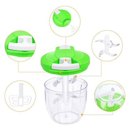 Picadora Manual Mini Chef 900ml Fácil y Rápida para Cocina - innovagizmo.com