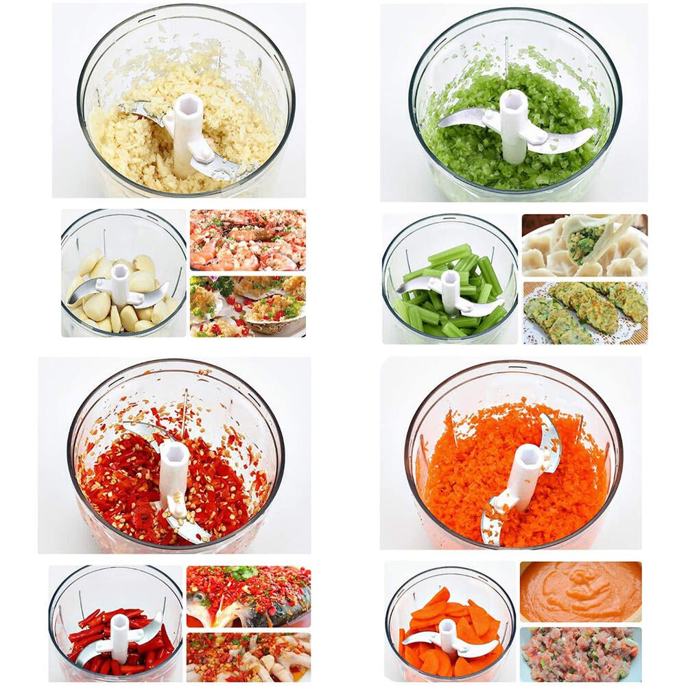 Picadora Manual Mini Chef 900ml Fácil y Rápida para Cocina - innovagizmo.com