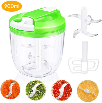 Picadora Manual Mini Chef 900ml Fácil y Rápida para Cocina - innovagizmo.com