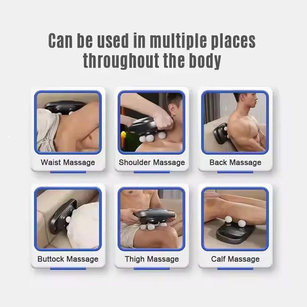 Pistola de masaje de 4 cabezas - innovagizmo.com