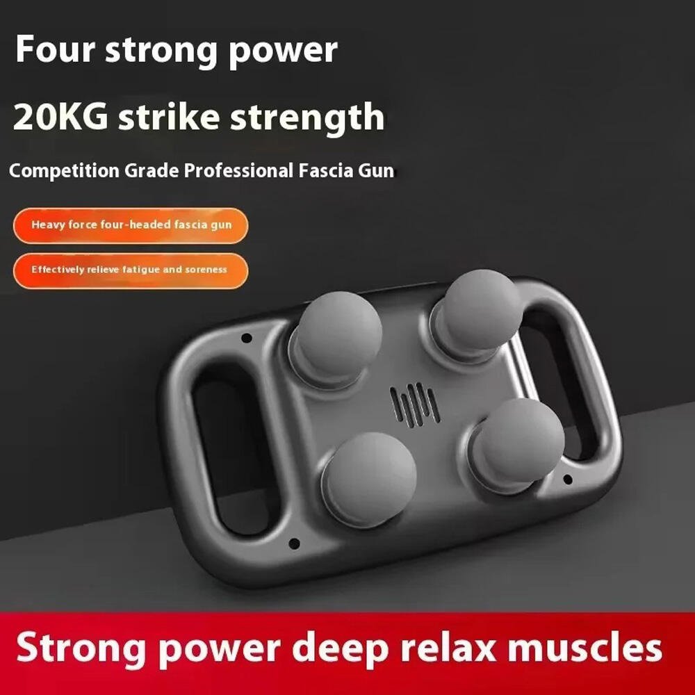 Pistola de masaje de 4 cabezas - innovagizmo.com