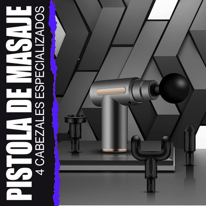 PISTOLA MASAJEADORA VARIOS ACCESORIOS - innovagizmo.com