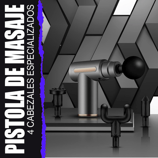PISTOLA MASAJEADORA VARIOS ACCESORIOS - innovagizmo.com