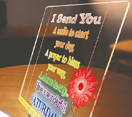 Pizarra con Luz LED 20x30 cm StockLíder | Pizarra Acrílica con Rotuladores y Plantillas - innovagizmo.com