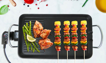 Plancha De Asar Eléctrica 48x27 cm - innovagizmo.com