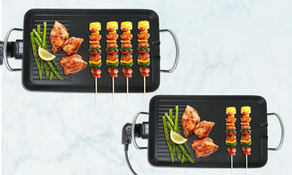 Plancha De Asar Eléctrica 48x27 cm - innovagizmo.com