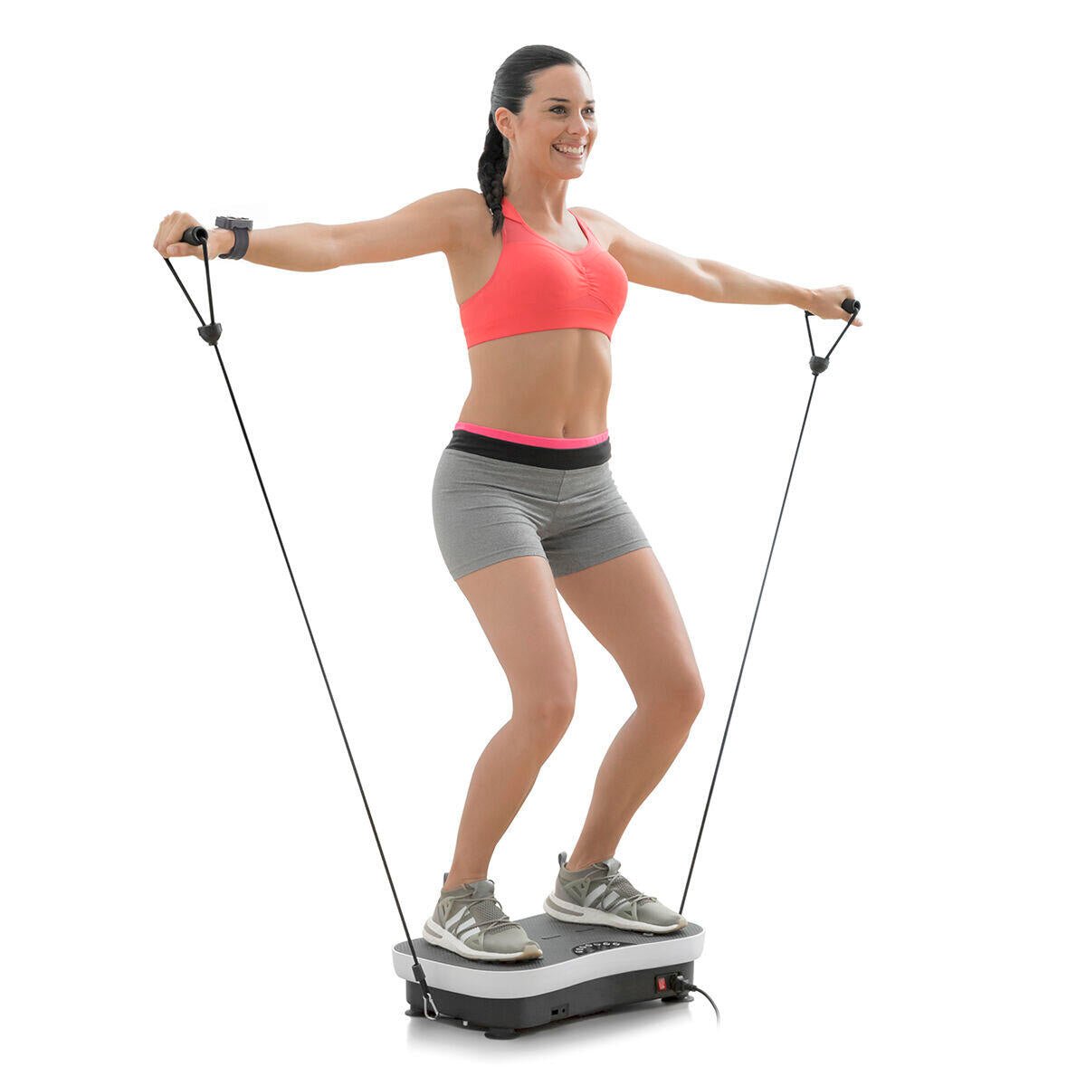 Plataforma Vibratoria de Entrenamiento con Accesorios y Guía de Ejercicios Vybeform - innovagizmo.com
