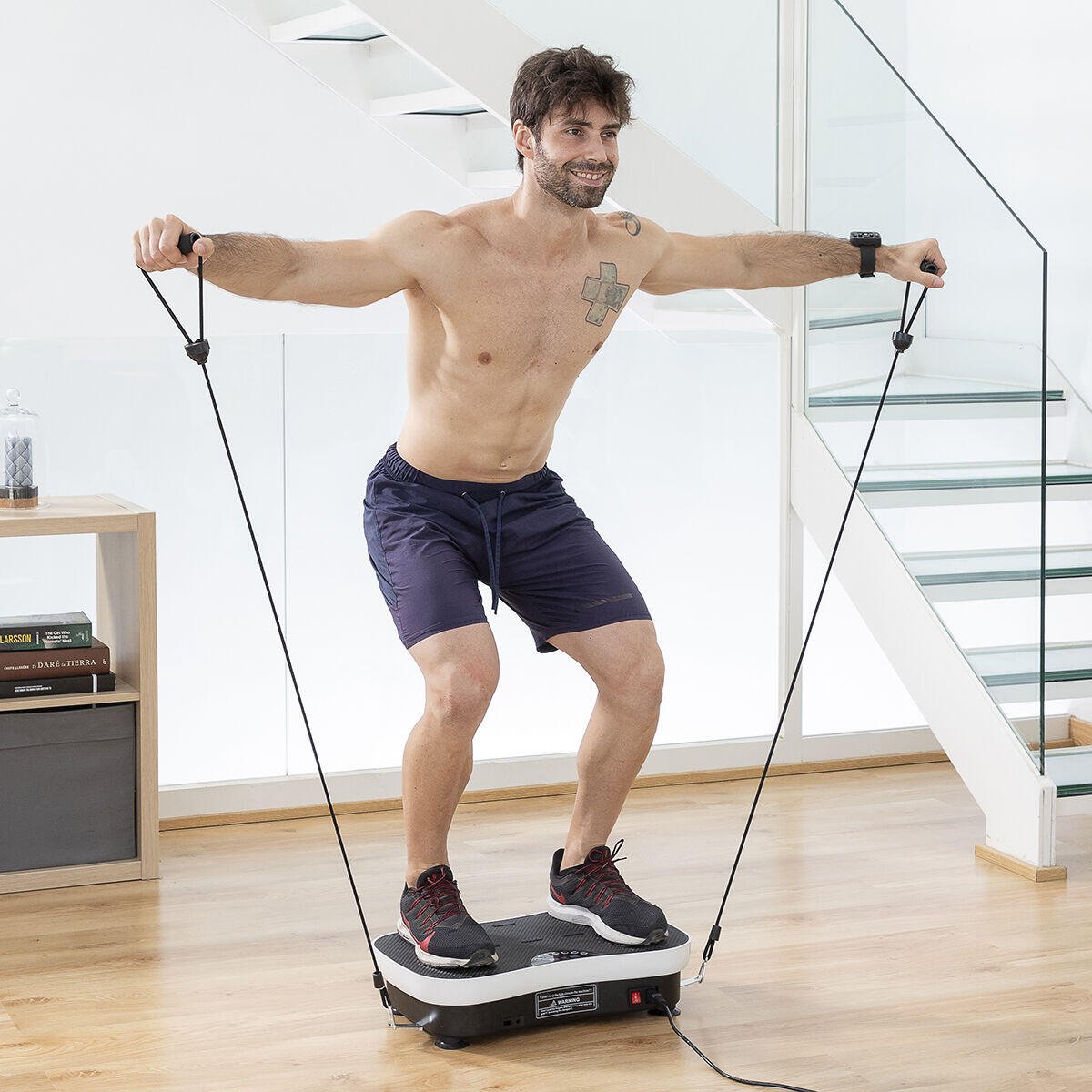 Plataforma Vibratoria de Entrenamiento con Accesorios y Guía de Ejercicios Vybeform - innovagizmo.com