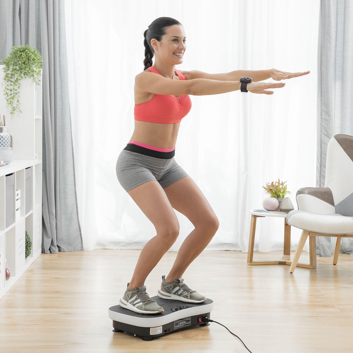 Plataforma Vibratoria de Entrenamiento con Accesorios y Guía de Ejercicios Vybeform - innovagizmo.com