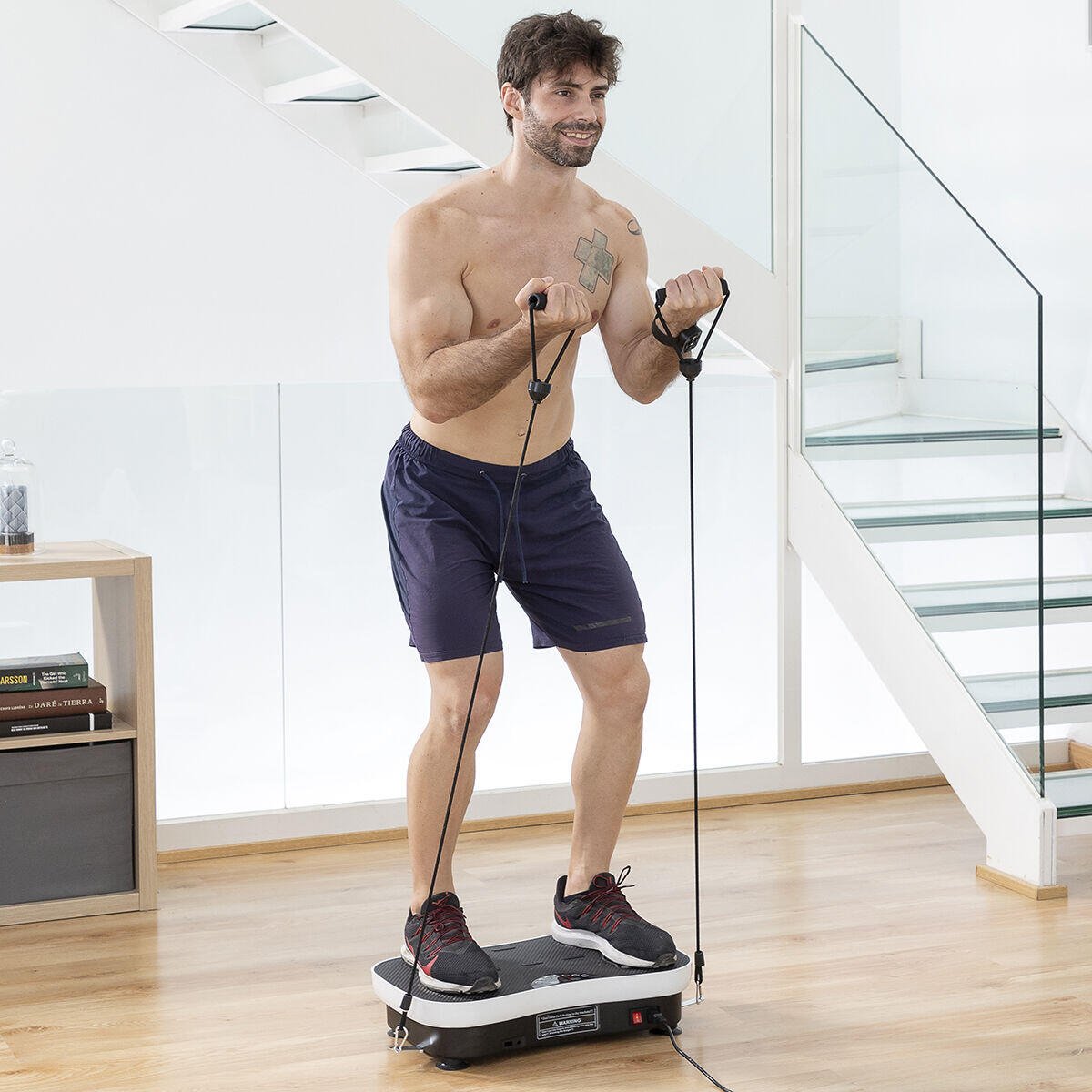 Plataforma Vibratoria de Entrenamiento con Accesorios y Guía de Ejercicios Vybeform - innovagizmo.com