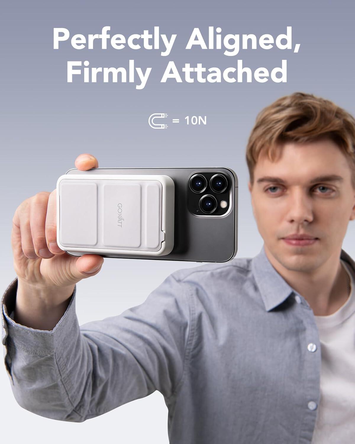 Power Bank Magnético 10000mAh con Carga Inalámbrica Rápida y Compacta - innovagizmo.com