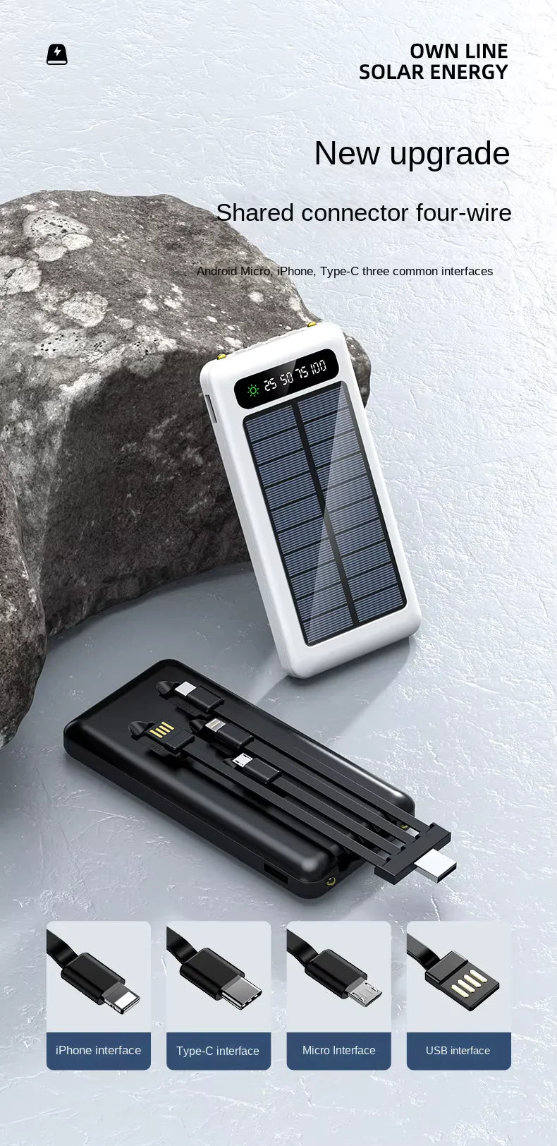 Power Bank Solar 10000MAH - innovagizmo.com