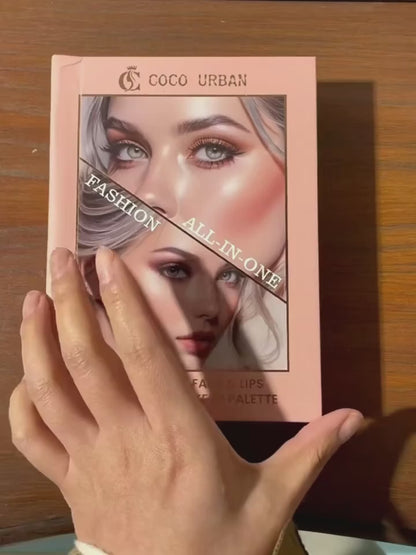 Paleta COCO URBAN Todo en Uno | Rostro, Ojos y Labios | Uso Diario y Regalo