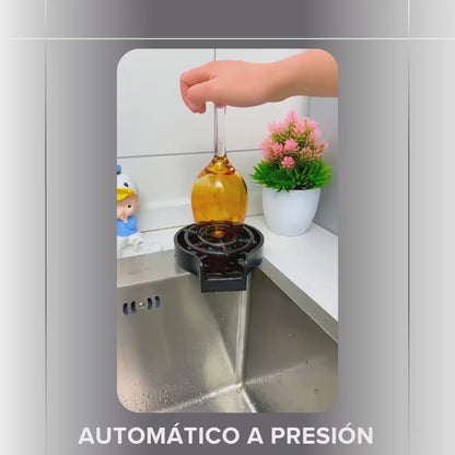 Lava Vasos Automático a Presión para Fregadero – Limpieza Profesional en Casa