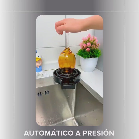 Lava Vasos Automático a Presión para Fregadero – Limpieza Profesional en Casa