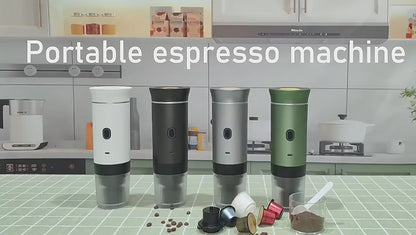 Máquina de Café Portátil 3 en 1 con Calentamiento Automático y Carga USB-C