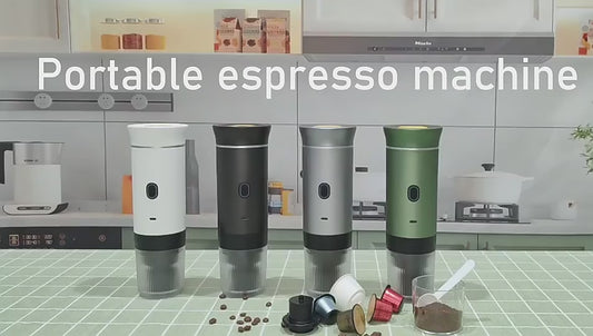 Máquina de Café Portátil 3 en 1 con Calentamiento Automático y Carga USB-C