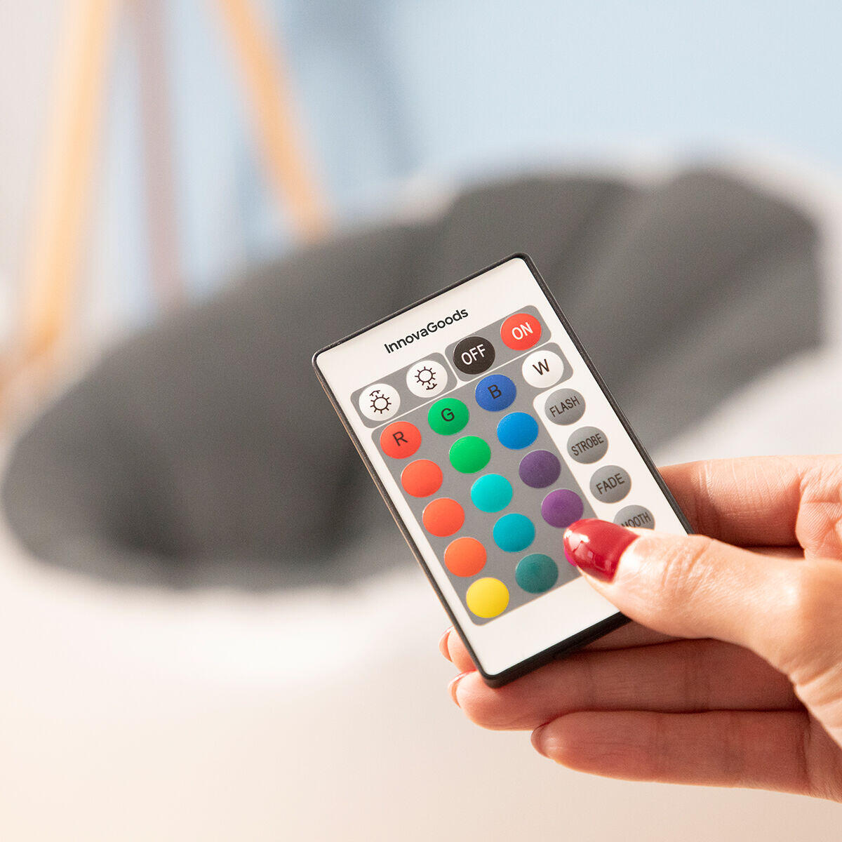 Sillón Hinchable LED Multicolor + Mando | InnovaGoods