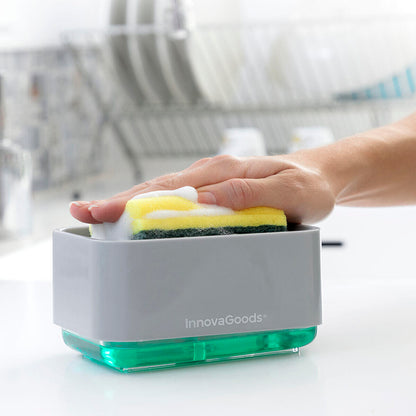 Dispensador de Jabón 2 en 1 para Fregadero Pushoap