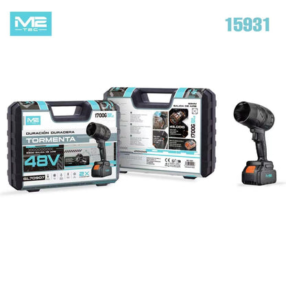 Soplador Turbo Inalámbrico 48V M2-TEC Tormenta | Potencia de 1700g y 2 Baterías