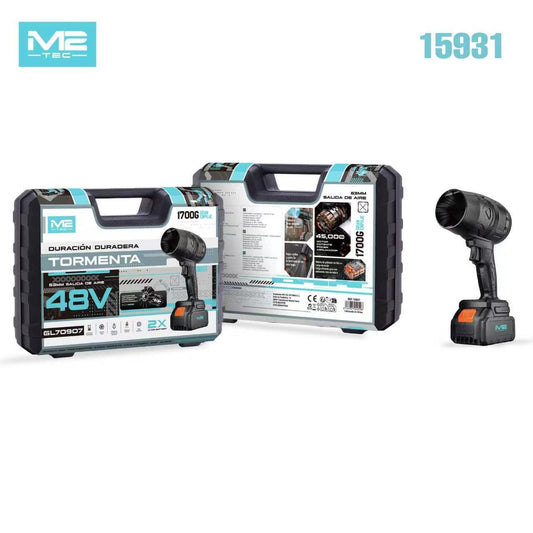 Soplador Turbo Inalámbrico 48V M2-TEC Tormenta | Potencia de 1700g y 2 Baterías