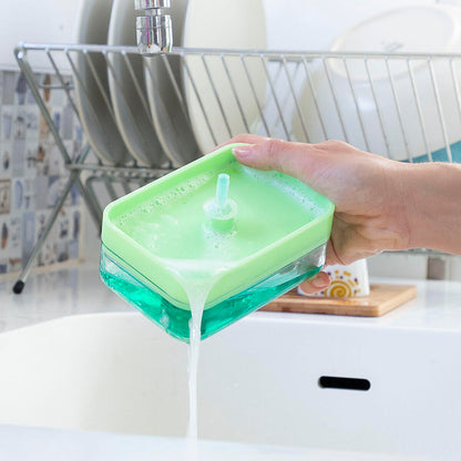 Dispensador de Jabón 2 en 1 para Fregadero Pushoap