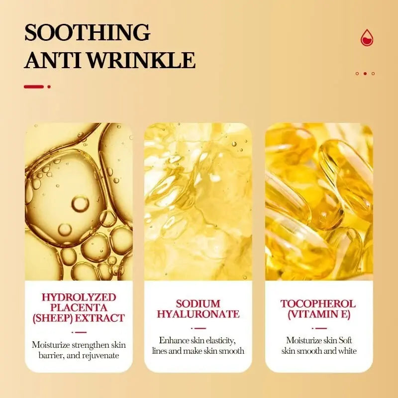 Cápsulas Faciales Anti edad con Placenta Vegetal y Colágeno – 50 uds | Suero Antiarrugas Reafirmante
