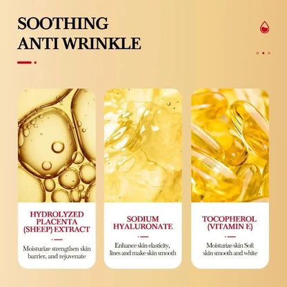 Cápsulas Faciales Anti edad con Placenta Vegetal y Colágeno – 50 uds | Suero Antiarrugas Reafirmante