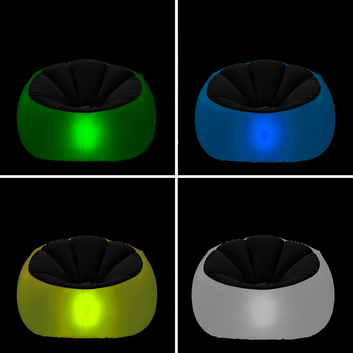 Sillón Hinchable LED Multicolor + Mando | InnovaGoods