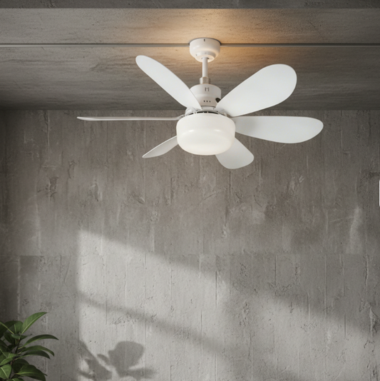 Ventilador de Techo LED con Aspas Desmontables y Control Remoto — Frescura Silenciosa y Mantenimiento Sin Esfuerzo