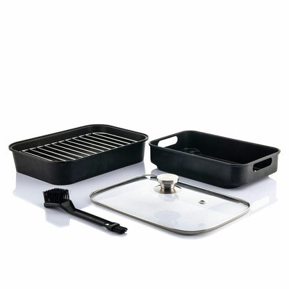 Freidora de Aire con Grill, Accesorios y Recetario Fryinn 12-in-1 6000 Negro Acero 3400 W 6 L