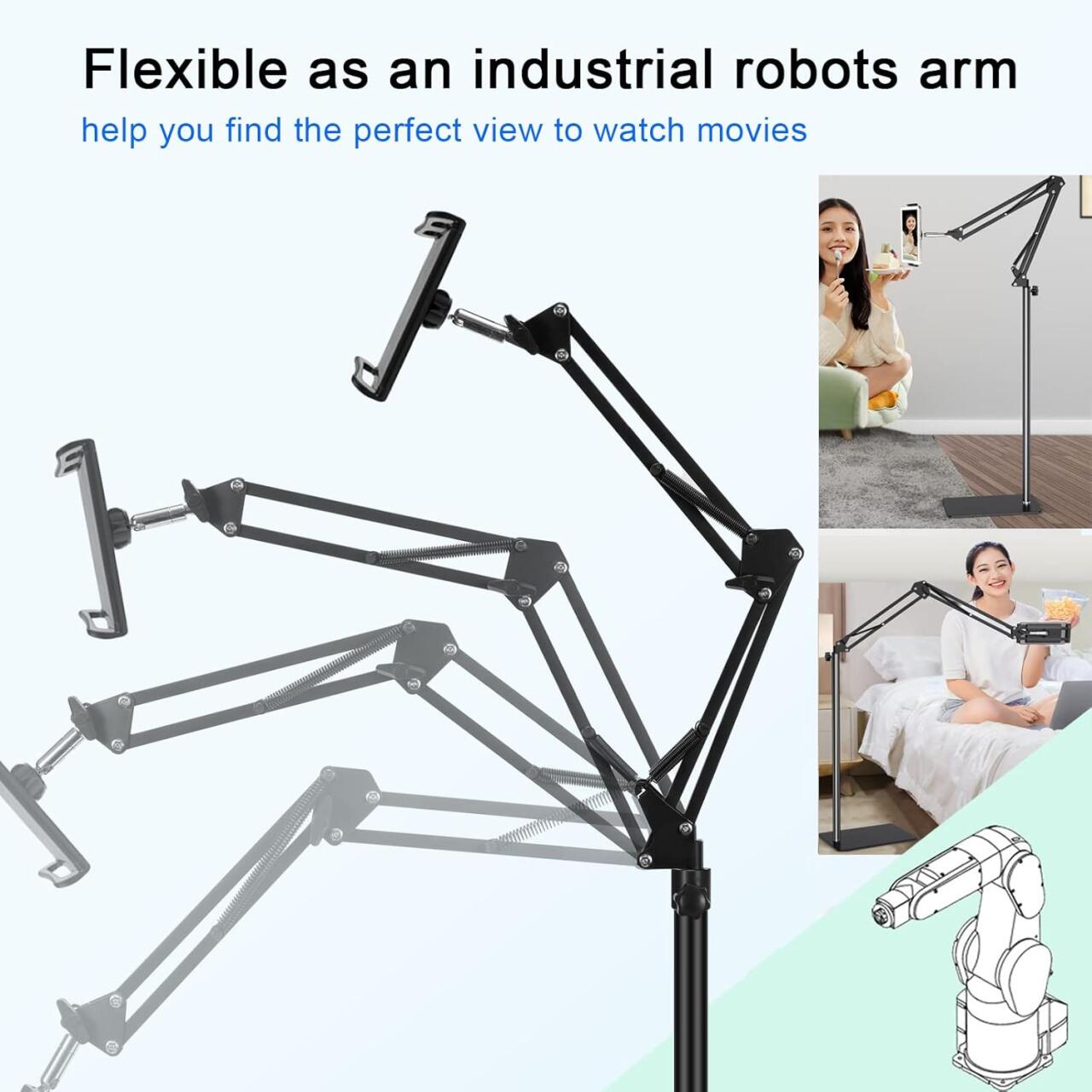 Soporte Profesional de Suelo para Smartphones y Tablets