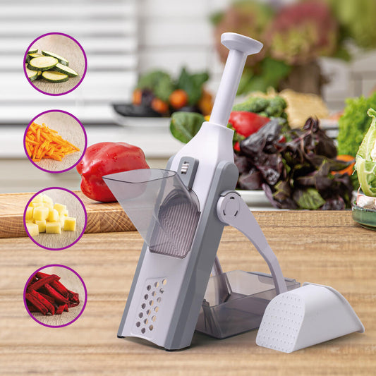 Mandolina Cortador de Verduras 4 en 1 – Rápido, Seguro y Multifuncional